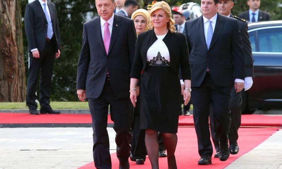 Predsjednica Grabar-Kitarović sastala se s turskim predsjednikom Erdoganom (2)