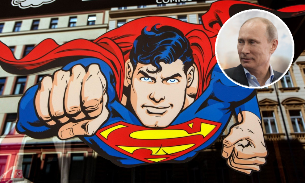 Ilustracija / Superman, Vladimir Putin