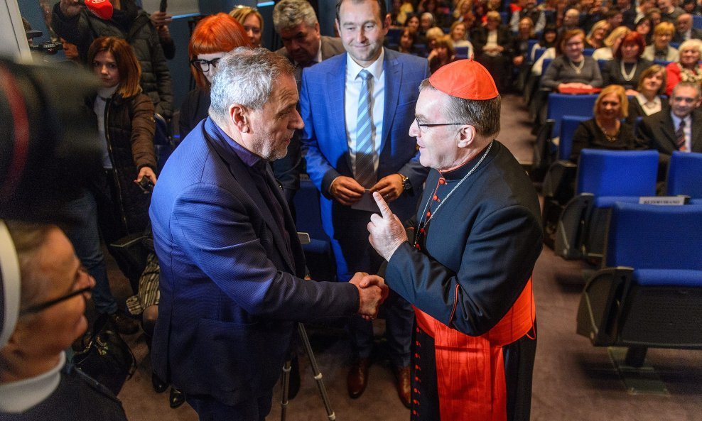 Gradonačelnik Milan Bandić i kardinal Josip Bozanić