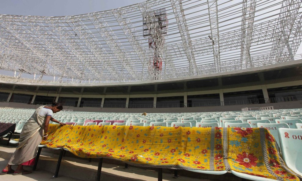 Eden Gardens kriket stadion sušenje veša