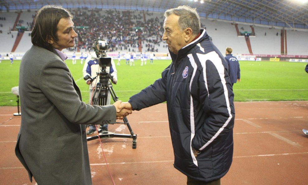 Zlatko Dalić i Stanko Poklepović - kao treneri Slaven Belupa i Hajduka iz 2008. godine