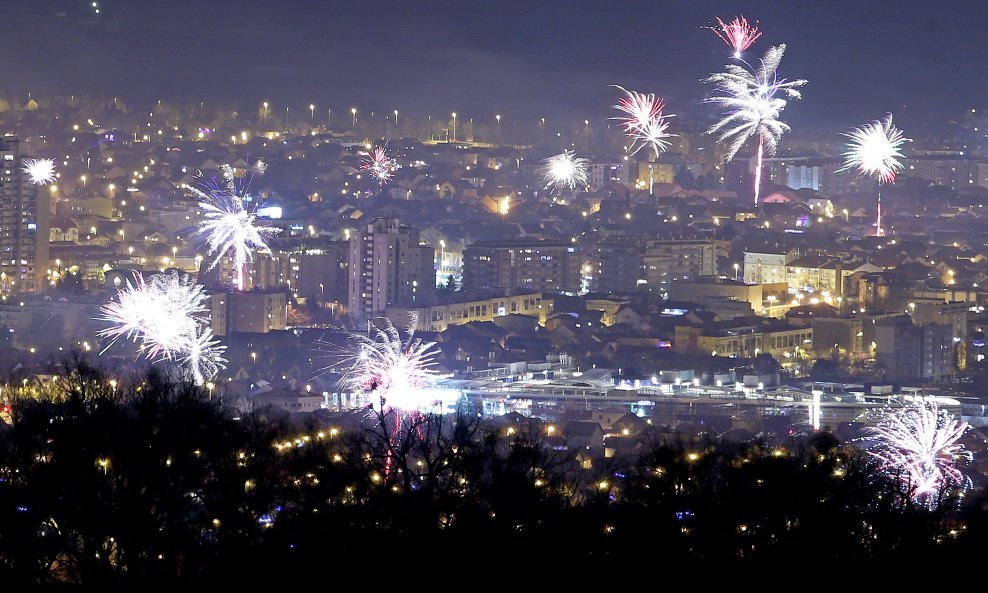 Novogodišnji vatromet bit će jasno vidljiv jer će vrijeme biti vedro