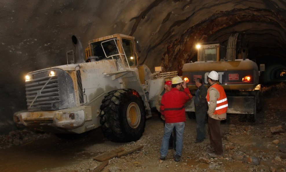 Radnici u tunelu Sv.Ilija konstruktor