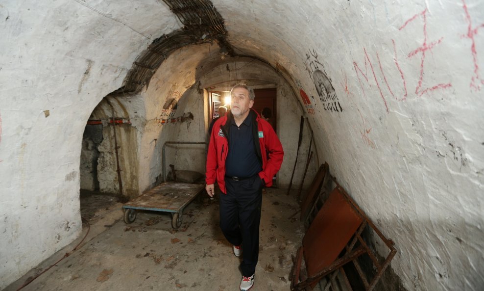 Milan Bandić u tunelu Grič