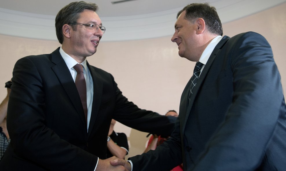 Aleksandar Vučić i Milorad Dodik / Arhivska fotografija
