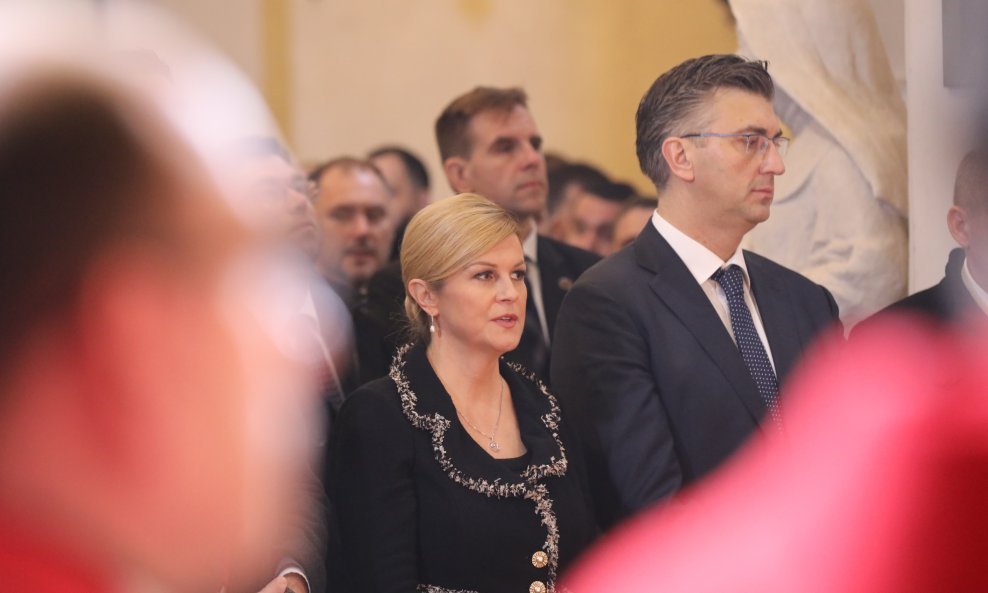 Festa svetog Vlaha: Kolinda Grabar Kitarović, Andrej Plenković