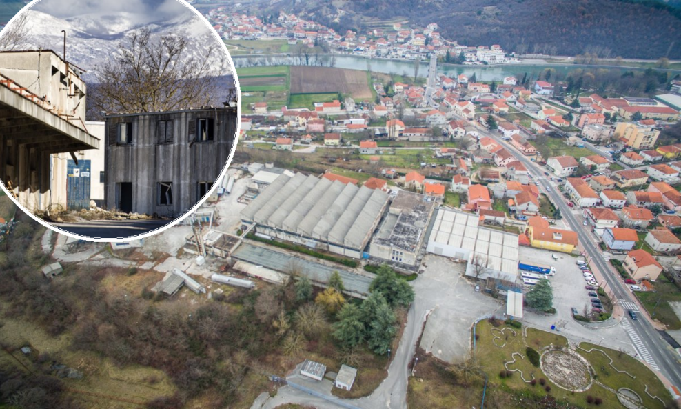 Trilj; ruševine tvornice Cetinka