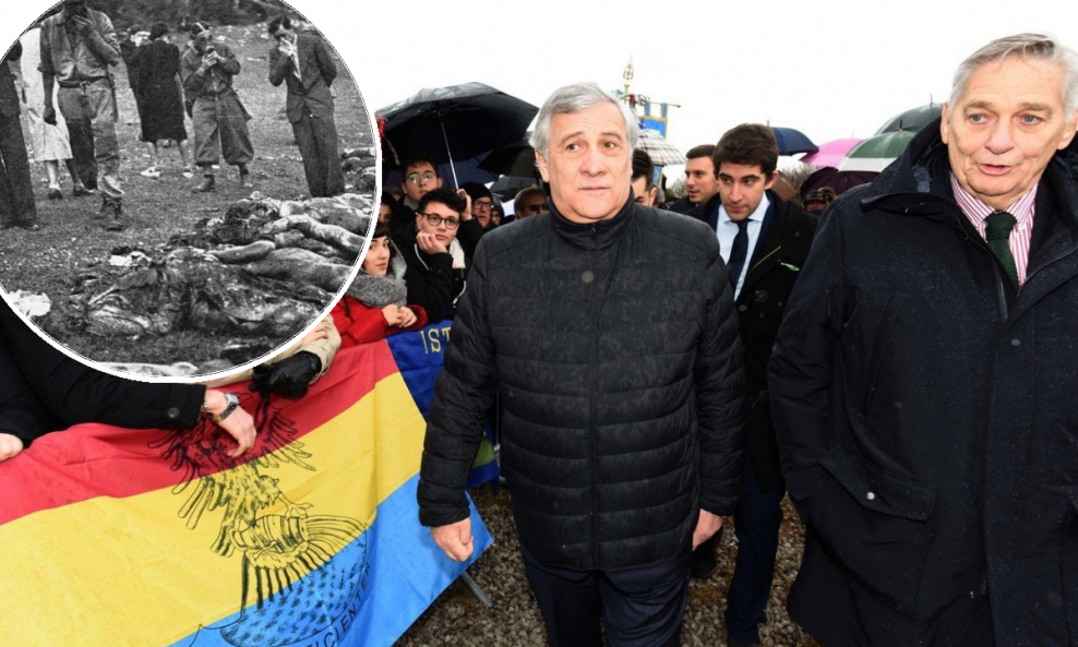 Antonio Tajani; tijela iz jame Golji nedaleko od Labina