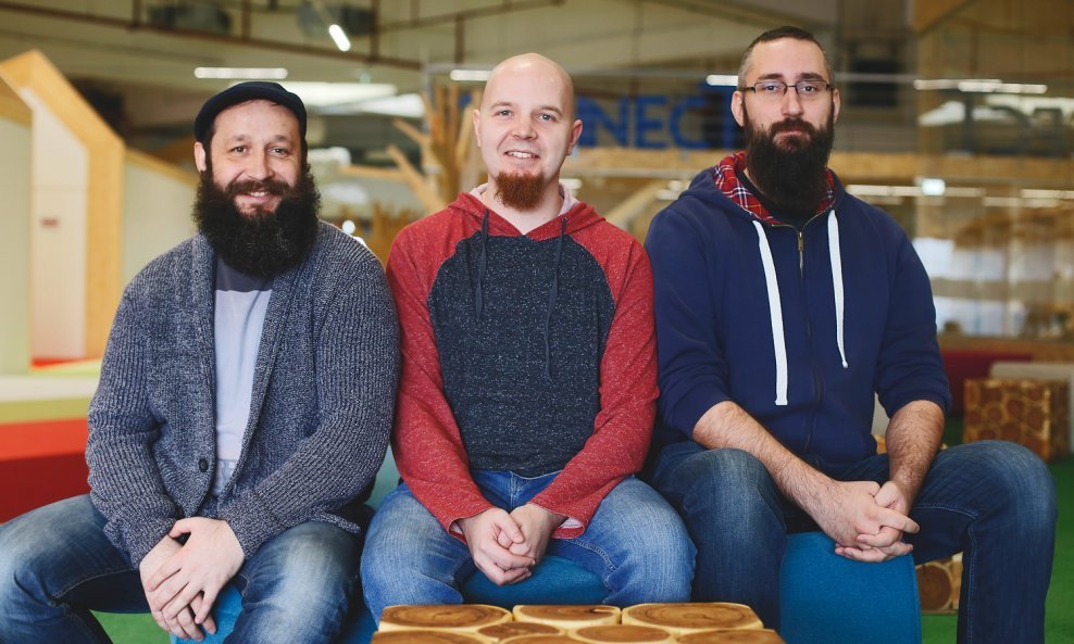 Mario Drevenšek, Miroslav Zarić i Krešimir Puljić, pokretači startupa ExRey