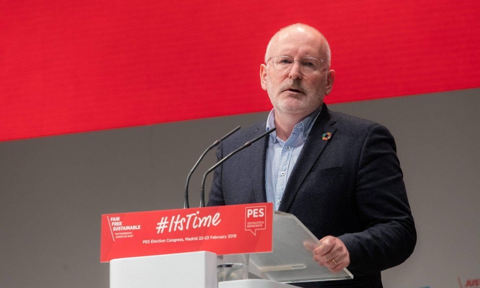 Potpredsjednik Europske komisije i 'spitzenkandidat' europskih socijalista (PES) Frans Timmermans