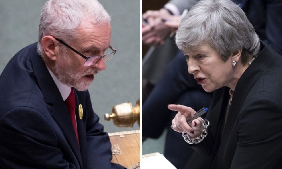 Jeremy Corbyn i Theresa May