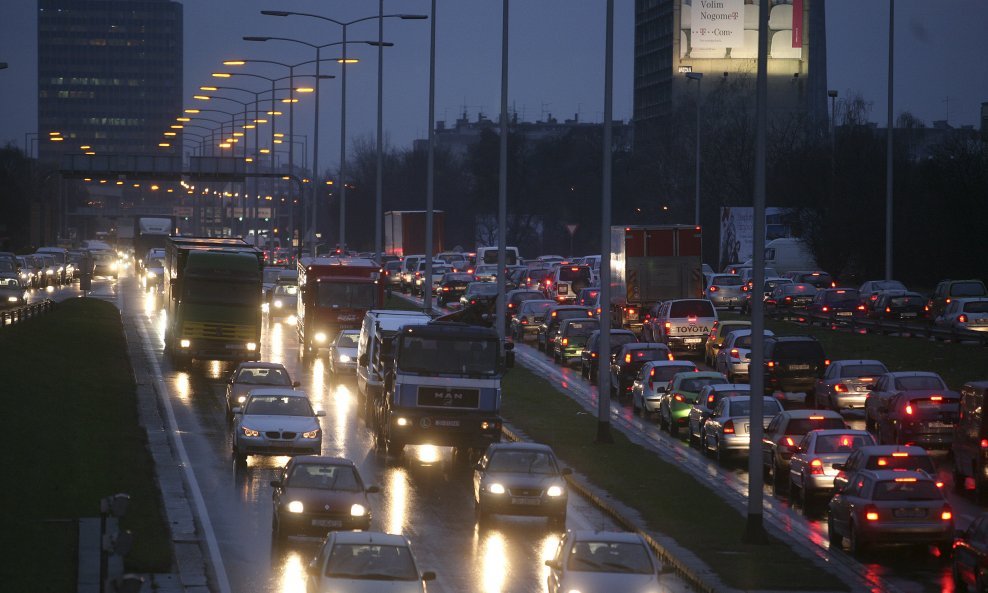 Prometna gužva u Zagrebu