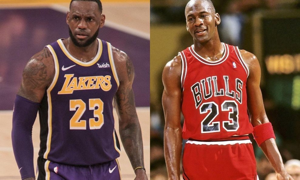 LeBron James i Michael Jordan