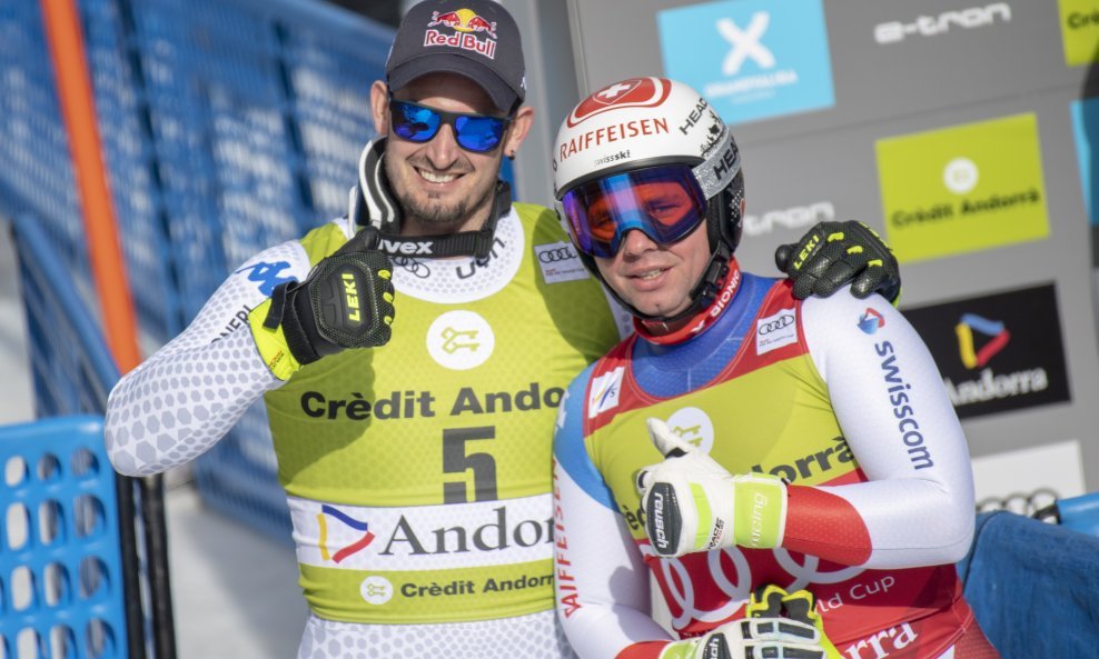 Dominik Paris i Beat Feuz u Soldeu