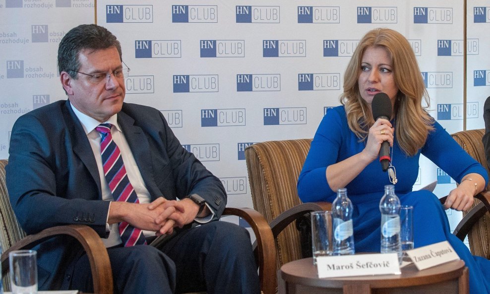 Maroš Šefčovič i Zuzana Čaputova