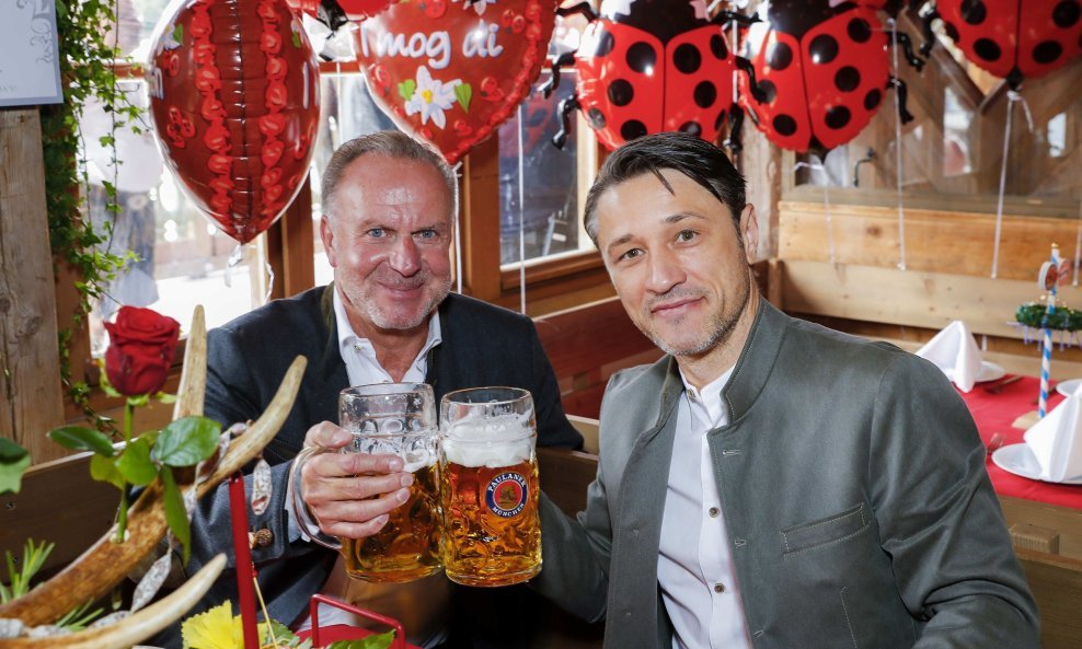 Niko Kovač (desno) i Karl Heiz Rummenigge