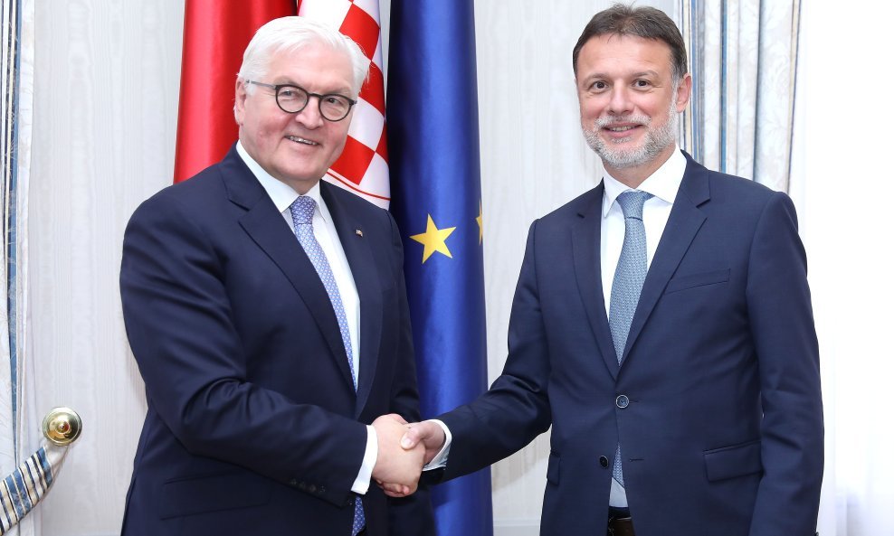 Predsjednik Hrvatskoga sabora Gordan Jandroković i predsjednik S.R. Njemačke Frank-Walter Steinmeier
