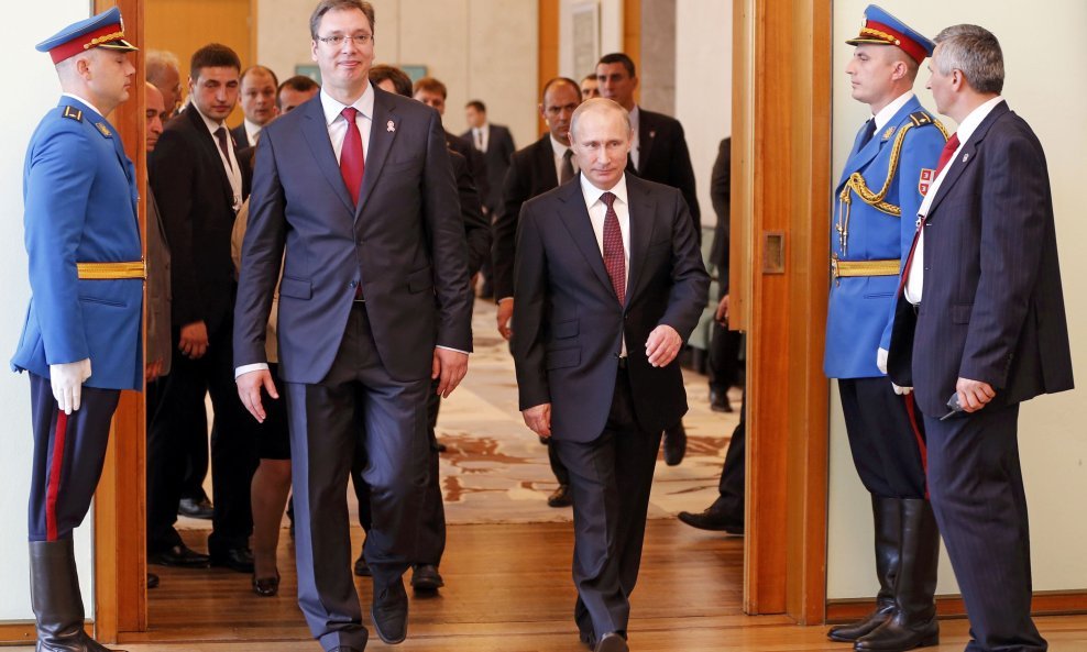 Aleksandar Vučić i Vladimir Putin