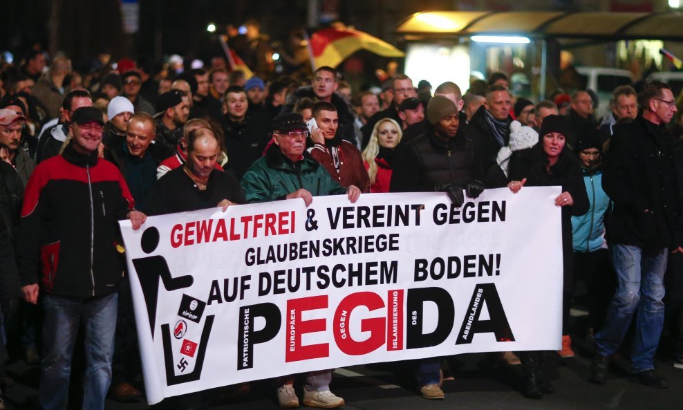 Pegida - prosvjed protiv imigranata u Njemačkoj