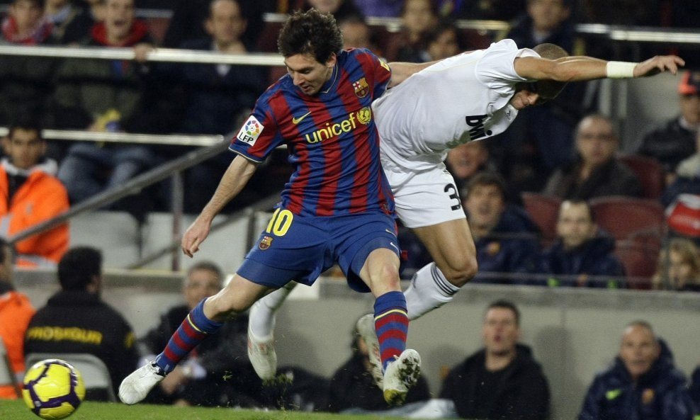 Barcelona - Real 1-0, Leo Messi i Pepe