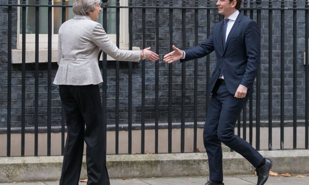 Theresa May i Sebastian Kurz