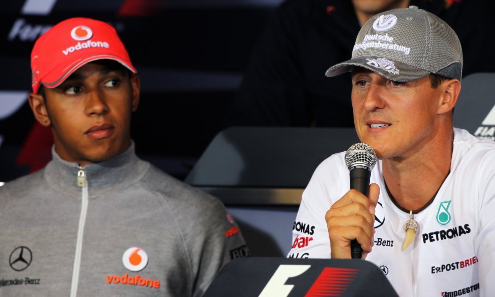 Lewis Hamilton i Michael Schumacher