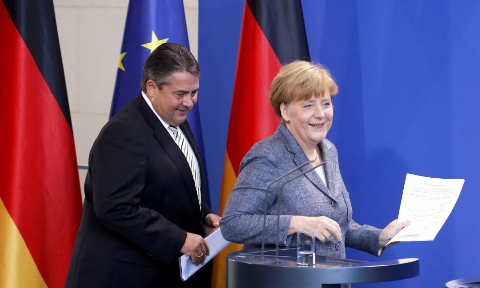 Sigmar Gabriel i Angela Merkel