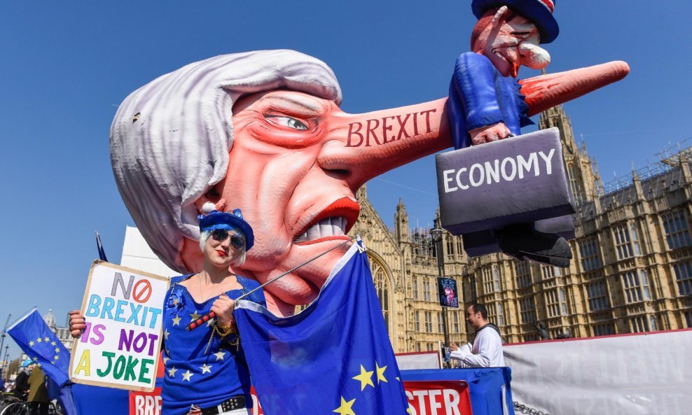 Prosvjed protiv Brexita - ilustracija