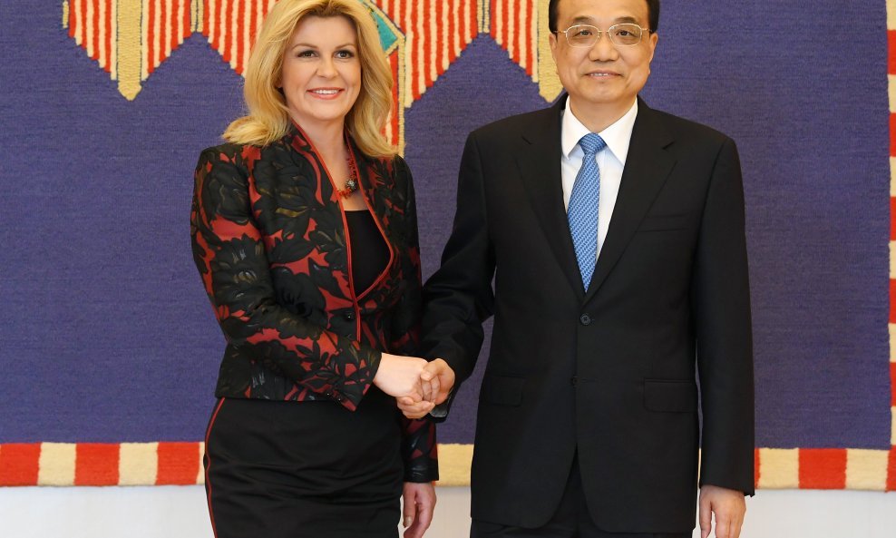 Predsjednica Kolinda Grabar Kitarović i kineski premijer Li Keqiang
