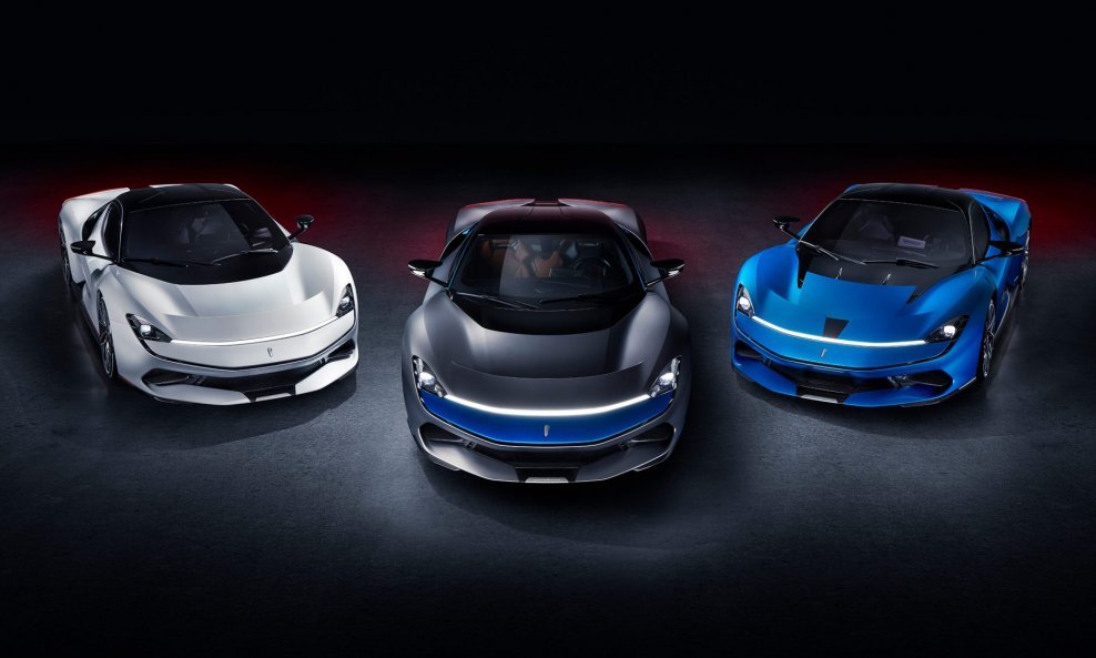 Automobili Pininfarina i njihov električni automobil Battista u tri boje