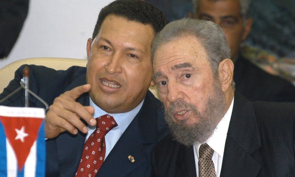 Hugo <Chavez, Fidel Castro