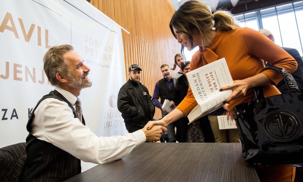 Jordan Peterson na predstavljanju knjige u Ljubljani, studeni 2018.