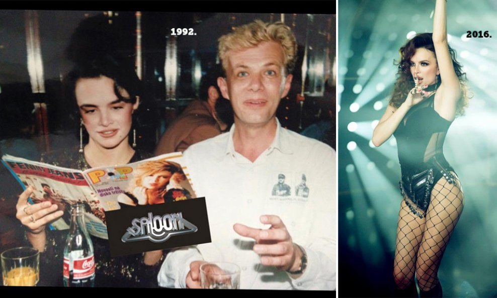 Severina 1992. u Saloonu sa nekadašnji mentorom, menadžerom i autorom njezinih pjesama Zrinkom Tutićem i danas