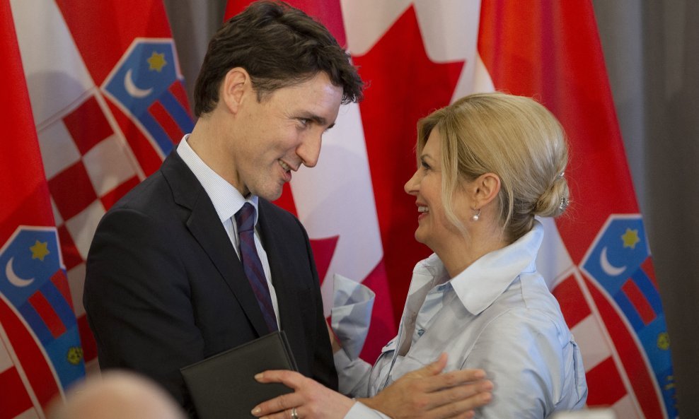 Kolinda Grabar Kitarović i Justin Trudeau