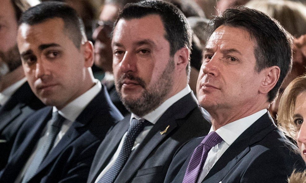 Matteo Salvini, Luigi Di Maio i Giuseppe Conte