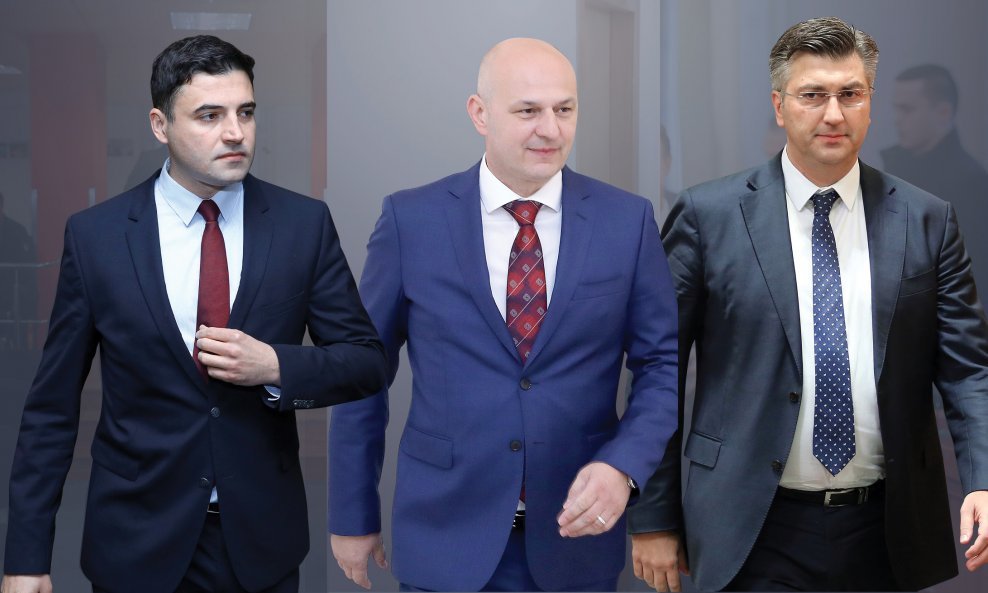 Davor Bernardić, Mislav Kolakušić, Andrej Plenković