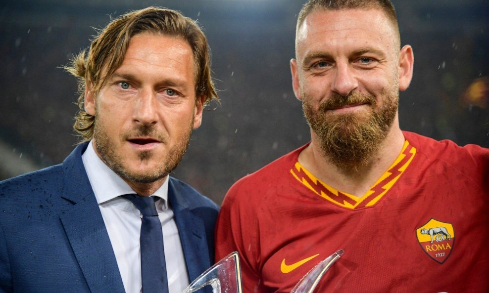 Daniele De Rossi (desno) i Francesco Totti