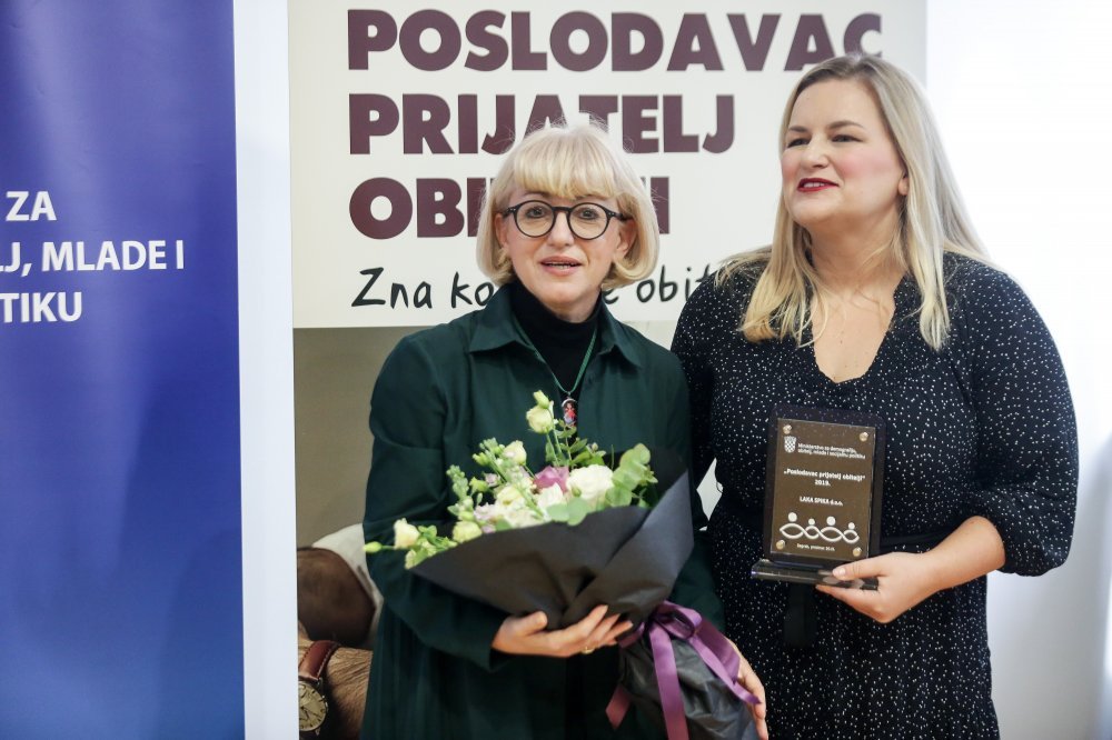 Dodjela priznanja 'Poslodavac prijatelj obitelji' za 2019. godinu