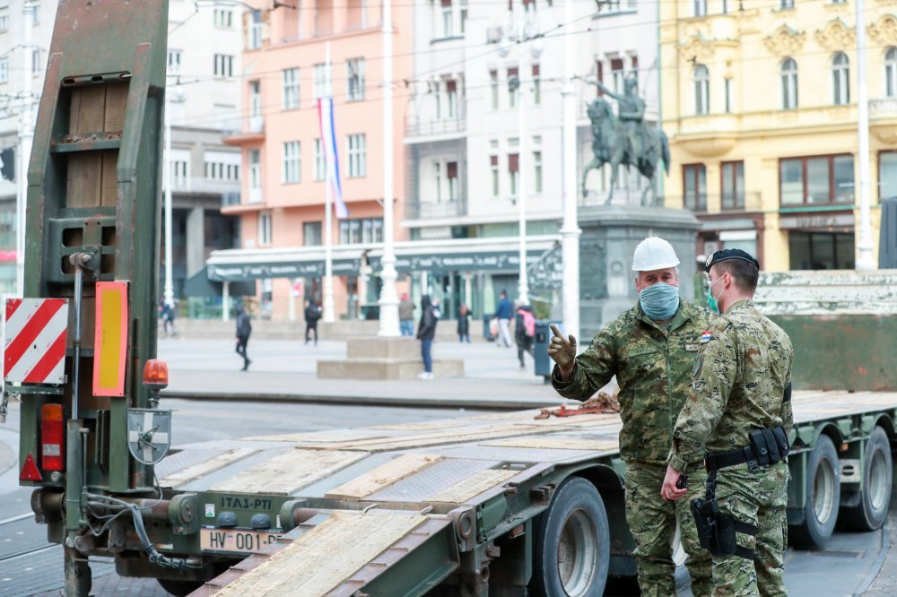 Vojska izašla na ulice Zagreba kako bi pomogla nadležnim službama