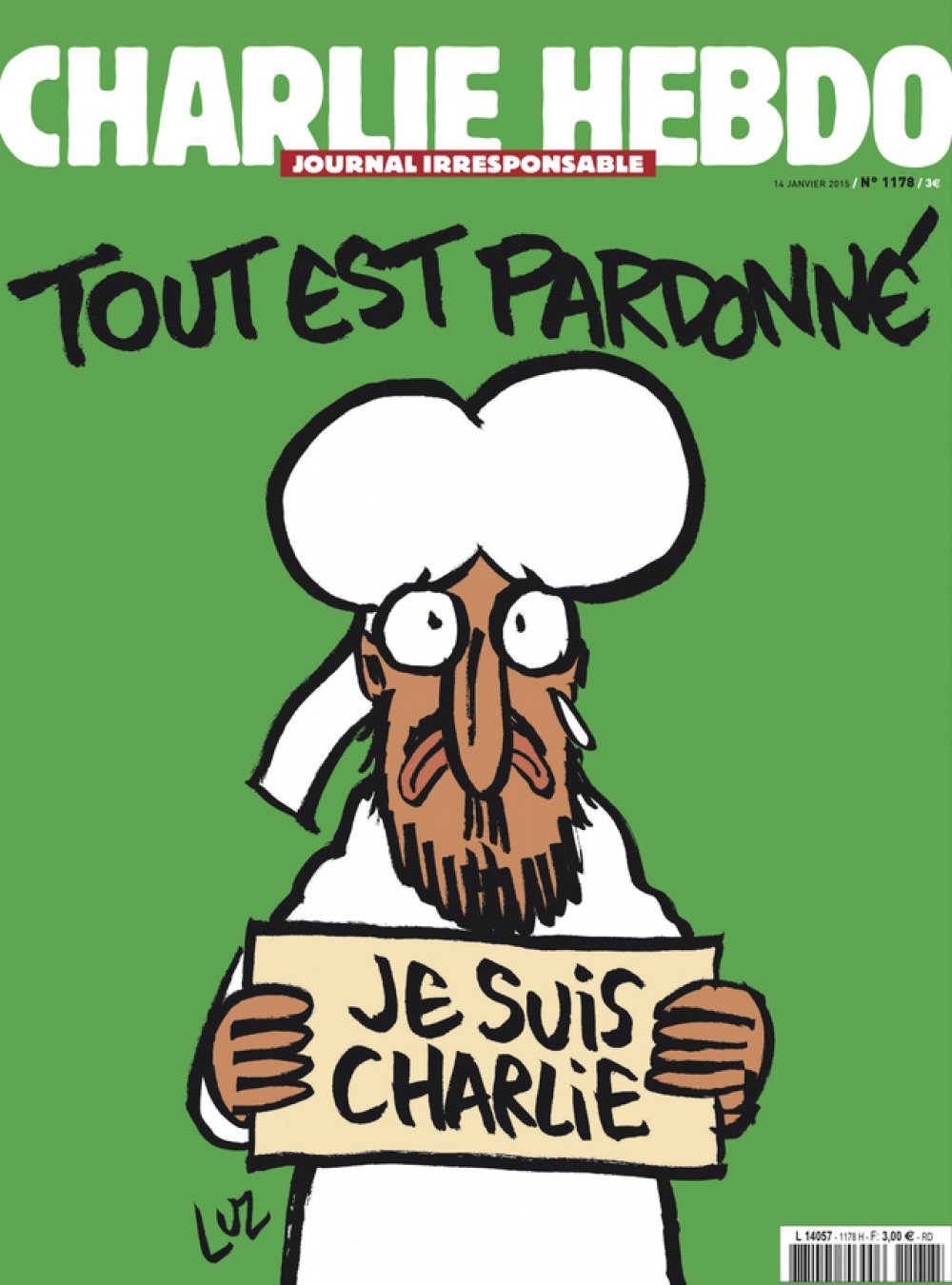 Charlie Hebdo naslovnica novog broja