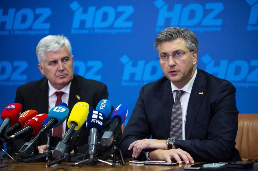 Plenković i Čović: Potrebna žurna stabilizacija BiH kroz izmjene Izbornog zakona - tportal