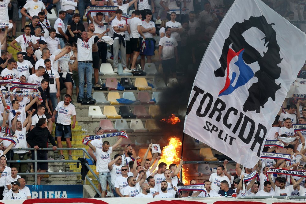 Hajduk-Šibenik, finale Kupa, spaljene sjedalice na Rujevici