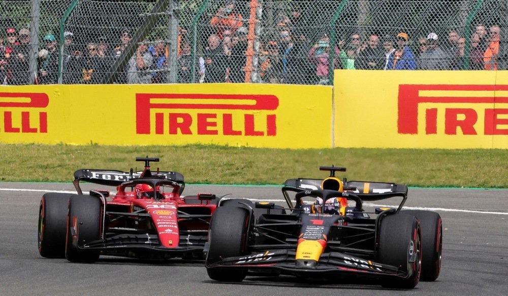 Max Verstappen Red Bull Charles Leclerc Ferrari