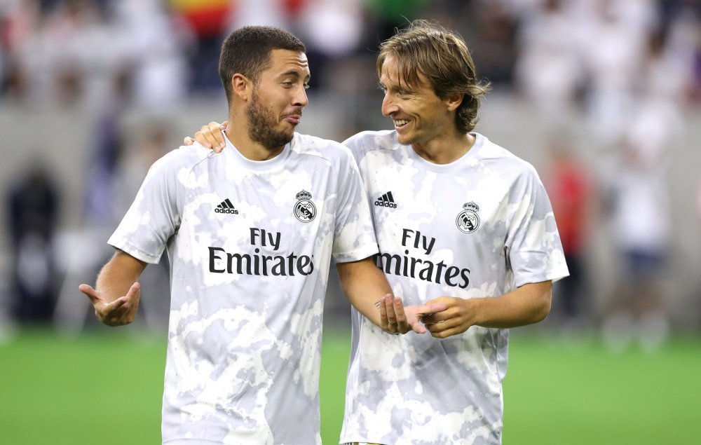 Eden Hazard i Luka Modrić, Real Madrid