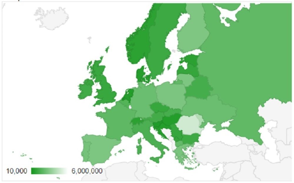 Ukupan broj medalja po glavi stanovnika u Europi (nakon OI u Tokiju, 2020.)