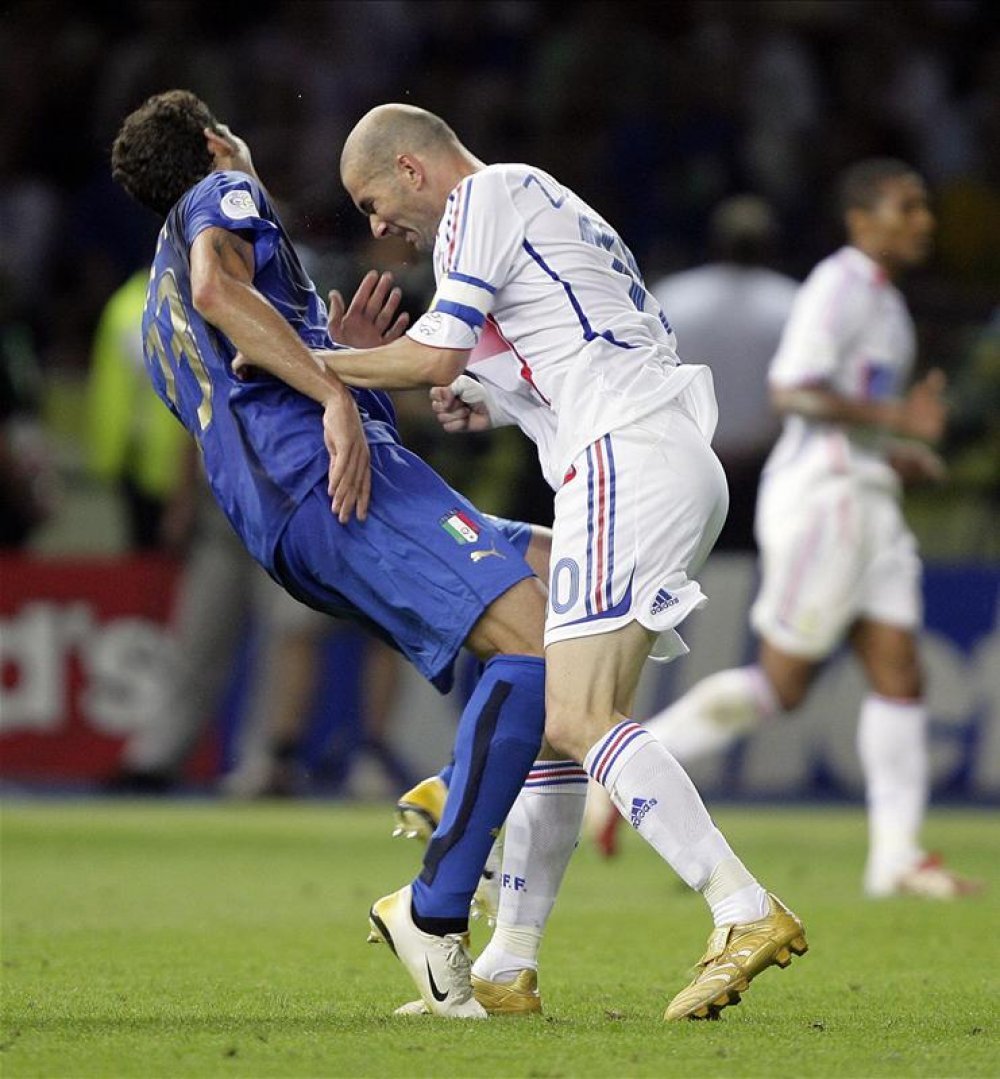 Marco Materazzi i Zinedine Zidane, finale SP-a u Njemačkoj 2006.