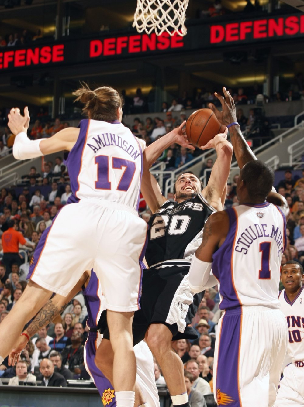 Manu Ginobili Amare Stoudemire Phoenix San Antonio NBA