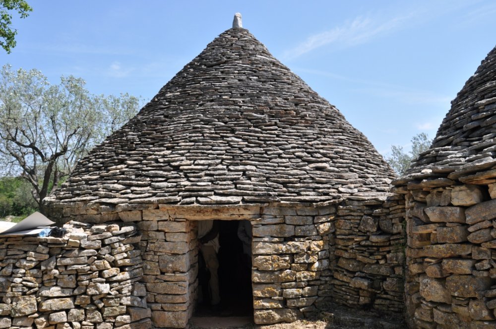 Stone shelter. Istrian Stone.
