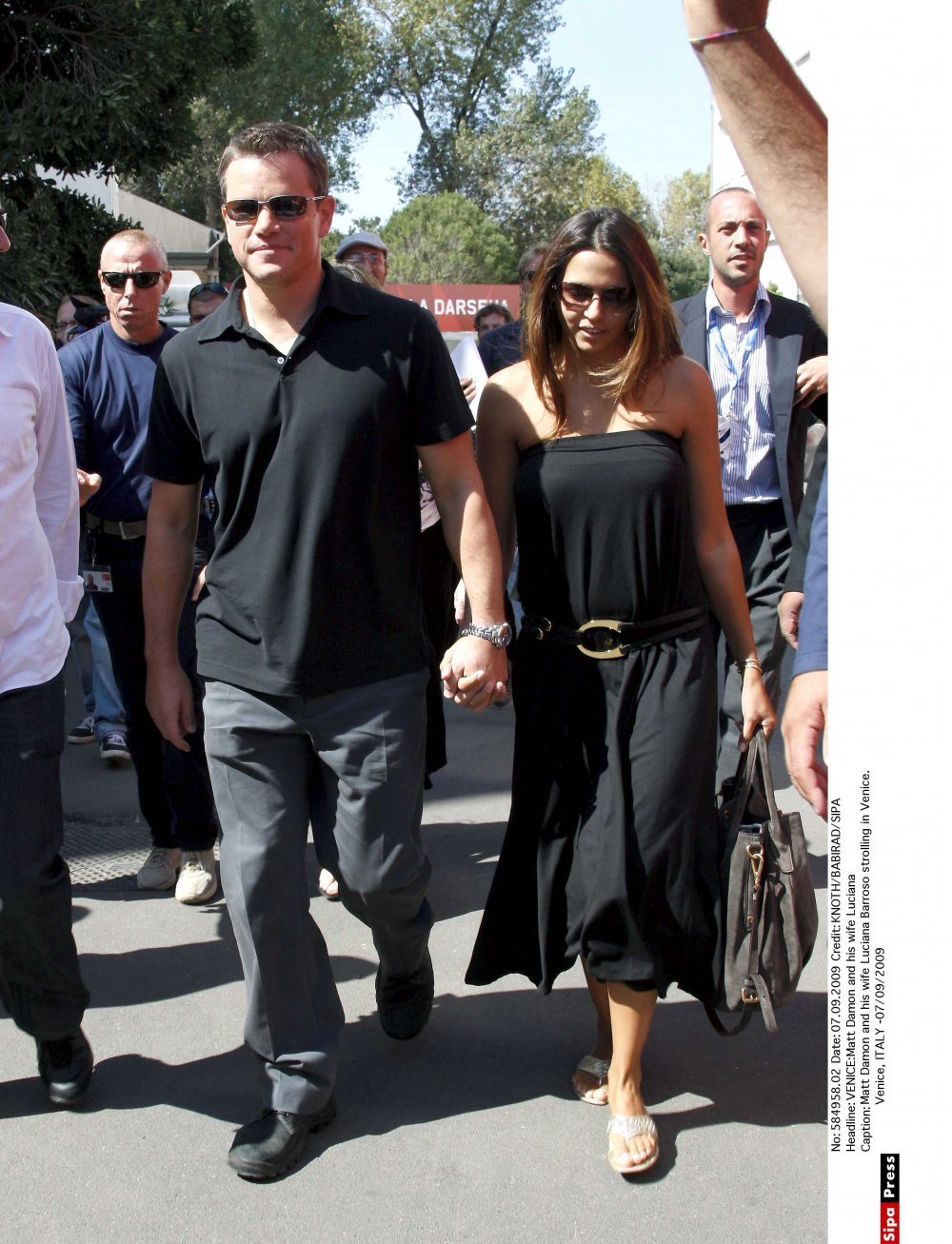 Matt Damon sa suprugom Lucianom Bozan Barroso