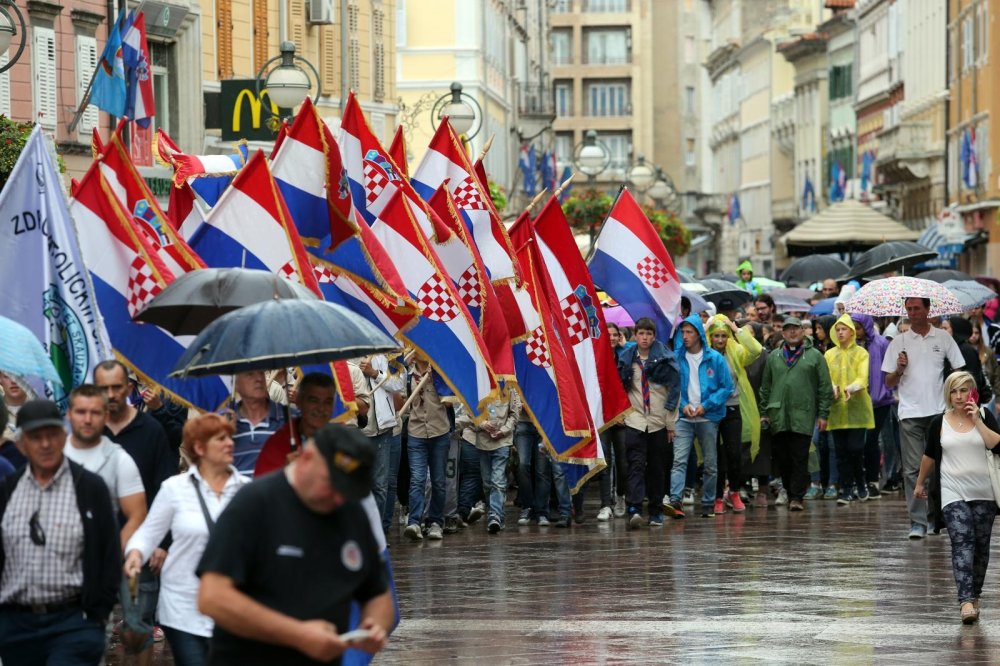 Rijeka: Mimohod od Vukovarske ulice do Mosta branitelja